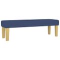 vidaXL Posteľný rám boxspring s matracom modrý 140x200 cm látka