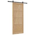 vidaXL Posuvné dvere ORKDAL 86 x 211 cm Borovicový masív Prírodná