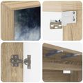 vidaXL Nástenný TV kabinet RAALTE 69 x 33 x 40 cm Dub sonoma