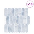 vidaXL Dlaždica s perím 10 ks Svetlomodrá 30 x 30 cm Polyuretán a PET