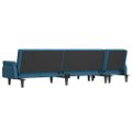 vidaXL Pohovka v tvare L modrá 271x140x70 cm zamat