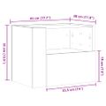 vidaXL Nástenné nočné stolíky 2 ks biele 45x30x35 cm