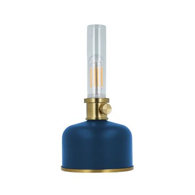 Retro petrolejová LED lampa modrá FLR-35 Forever Light
