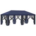 vidaXL Kryt altánku s bočnými stenami Modrá 600,5 x 300,5 cm Polyester