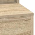 vidaXL Toaletný stolík Sonoma dub 100 x 41 x 135 cm Kompozitné drevo