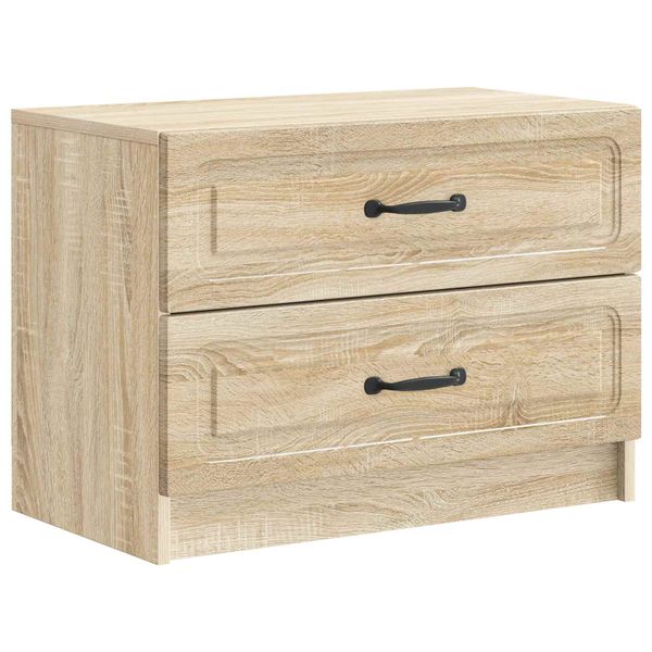 vidaXL Nočný stolík Dub sonoma 62 x 34,5 x 44,5 cm Kompozitné drevo
