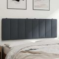 vidaXL Vankúš na čelo postele Hanko tmavosivý 120 cm zamat