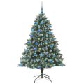 vidaXL Umelý vianočný stromček Zelená 180 cm PVC, plast a oceľ
