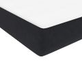 vidaXL Posteľný rám boxsping s matracom Čierna 160x220 cm zamat