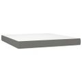 vidaXL Boxspring posteľ s matracom tmavosivá 160x200 cm látka