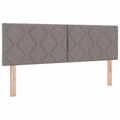 vidaXL Ottoman posteľ s matracom a LED Sivohnedá 160 x 200 cm Látka