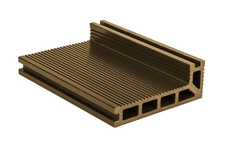 Terasová doska G21 zakončovacia 2,5 x 14 x 400 cm, Cumaru WPC