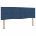 vidaXL Ottoman posteľ s matracom a LED Modrá 140 x 190 cm Látka