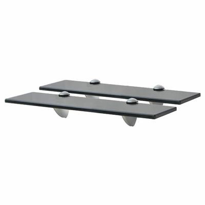 vidaXL Nástenná polička 2 ks sklo 40x10 cm 8 mm