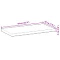 vidaXL Plávajúce police 3 ks 60x20x2 cm neošetrené masívne drevo akácia
