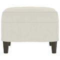 vidaXL Lavica krémová 70x35x41 cm zamat