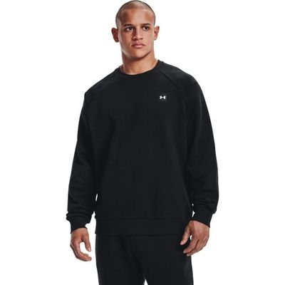 Pánska mikina Rival Fleece Crew čierna - Under Armour, veľkosť S