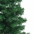 vidaXL Rohový umelý vianočný strom s 150 LED-i Zelená 120 cm PVC a kov