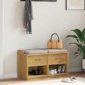 vidaXL Lavica do predsiene SANDNES 87x40x50 cm borovicový masív