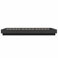 vidaXL Posteľný rám čierny 90x190 cm kompozitné drevo