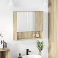vidaXL Zrkadlová skrinka Sonoma dub 59 x 17 x 55 cm Kompozitné drevo