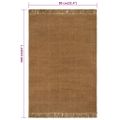 vidaXL Koberec so strapcami 80x160 cm juta