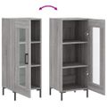 vidaXL Komoda sivý dub sonoma 34,5x34x90 cm spracované drevo