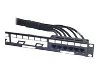 Sieťový kábel - kompatibilný s TAA - RJ-45 (F) do RJ-45 (F) - 3,4 m - UTP - CAT 6 - čierna