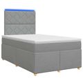 vidaXL Posteľ boxspring s matracom Svetlosivá 120 x 190 cm Látka