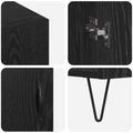 vidaXL Servírovacia skriňa Čierny dub 90 x 32,5 x 80 cm