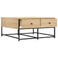 vidaXL Konferenčný stolík dub sonoma 80x80x40 cm kompozitné drevo