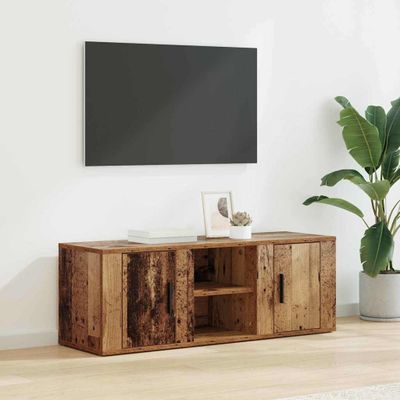 vidaXL TV skrinka Staré drevo 100 x 31,5 x 35 cm Kompozitné drevo