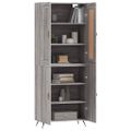 vidaXL Vysoká skrinka sivý dub sonoma 69,5x34x180 cm spracované drevo