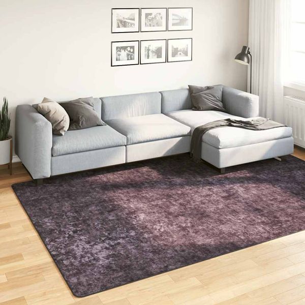 vidaXL Prateľný koberec 190x300 cm antracitový