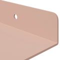 vidaXL Závesná polica Nástenná montáž 4 ks Ružová 80 x 18 x 2,5 cm