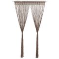 vidaXL Záclona macrame sivo-hnedá 140x240 cm bavlna