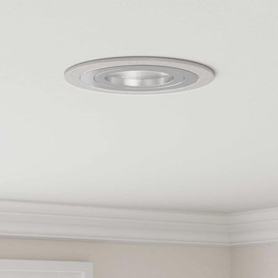 vidaXL Bodové svetlo 6 pcs Strieborná 9 x 9 x 2 cm Hliník