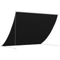 vidaXL Markíza Čierna 150 x 150 cm 180 g / m² polyester s PU povrchom