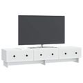 vidaXL TV skrinka Biela 147 x 34,5 x 30 cm Kompozitné drevo