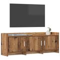 vidaXL TV skrinka 130 x 33 x 47 cm Staré drevo Kompozitné drevo