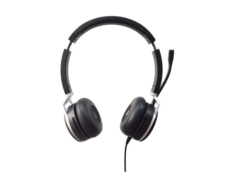 Grandstream GUV3005/Stereo/USB/Drôt/Čierna-strieborná