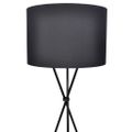Stojaca lampa s vysokým stojanom, čierna