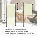 vidaXL Vonkajšia zatemňovacia roleta krémová 100x270 cm