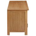 vidaXL TV skrinka 110x35x44 cm dubový masív