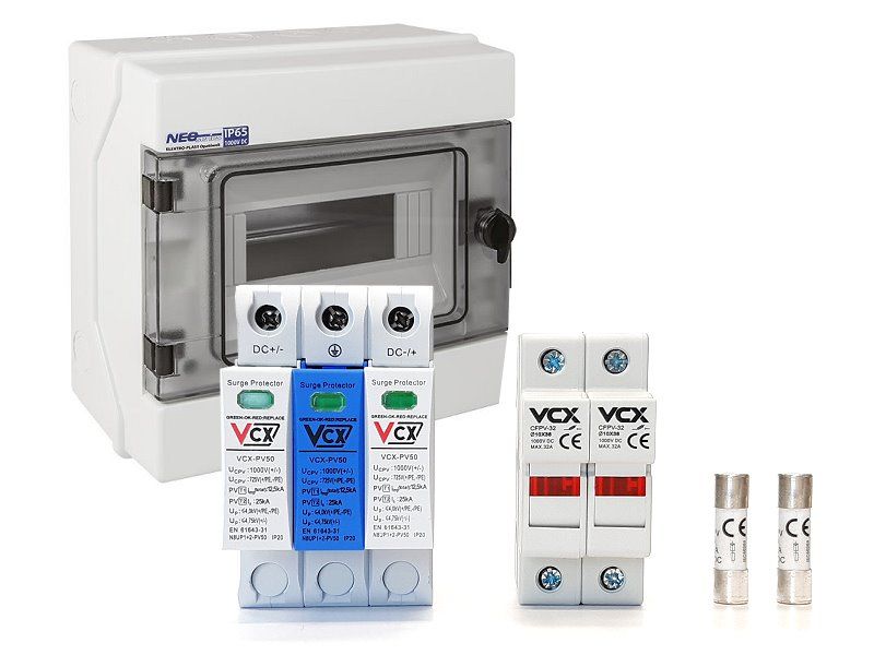SET - Rozvádzač PROFI DC 1000 V pre 1 reťazec T1T2 (B+C) 12,5 kA pre fotovoltaiku