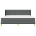 vidaXL Rám postele s matracom Tmavo šedá 180 x 200 cm Polyester