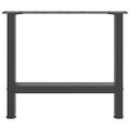 vidaXL Nohy ku konferenčnému stolíku, antracitové, 2 ks, 60 x (42-43) cm, oceľové