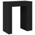 vidaXL Barový stôl a police čierny 95x47x103,5 cm kompozitné drevo