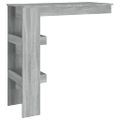 vidaXL Nástenný barový stôl sivý sonoma 102x45x103,5 cm spracov. drevo