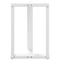 vidaXL Nohy k jedálenskému stolu v tvare T, 2 ks, biele, 50x35x(72-73) cm, oceľové